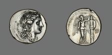 Tetradrachm (Coin) Depicting the Goddess Persephone, 310-307 BCE. Creator: Unknown