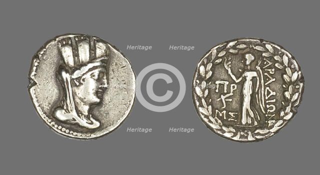 Tetradrachm (Coin) Depicting the Goddess Tyche, 80-79 BCE. Creator: Unknown.