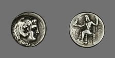 Tetradrachm (Coin) Depicting the Hero Herakles, 336-323 BCE. Creator: Unknown