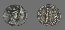 Tetradrachm (Coin) Depicting Tyche, 95-94 BCE. Creator: Unknown