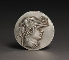Tetradrachm Coin of Demetrios I, 200-190 BC. Creator: Unknown