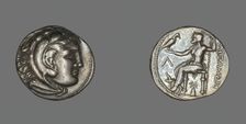 Tetradrachm (Coin) Portraying Alexander the Great, 336-323 BCE. Creator: Unknown