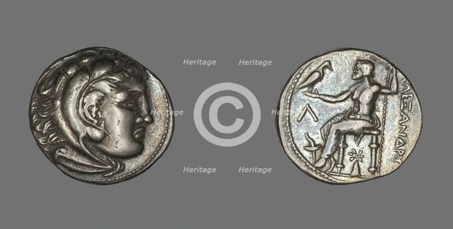 Tetradrachm (Coin) Portraying Alexander the Great, 336-323 BCE. Creator: Unknown.