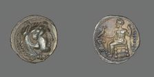Tetradrachm (Coin) Portraying Alexander the Great, 336-323 BCE. Creator: Unknown