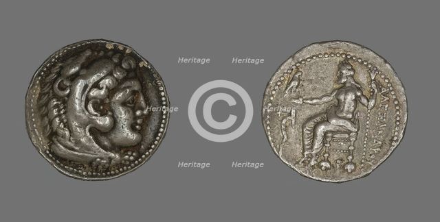 Tetradrachm (Coin) Portraying Alexander the Great, 336-323 BCE. Creator: Unknown.