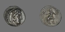 Tetradrachm (Coin) Portraying Alexander the Great, 336-323 BCE. Creator: Unknown