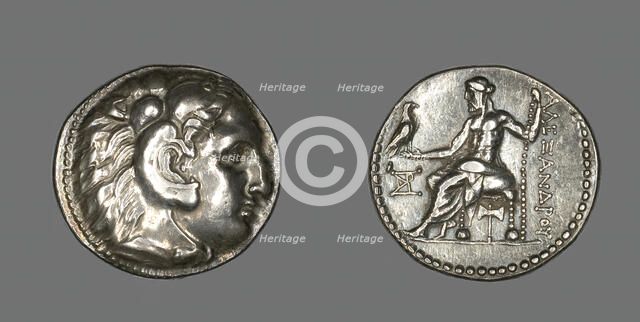 Tetradrachm (Coin) Portraying Alexander the Great, 336-323 BCE. Creator: Unknown.