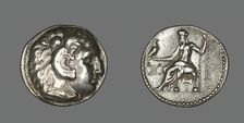 Tetradrachm (Coin) Portraying Alexander the Great, 336-323 BCE. Creator: Unknown