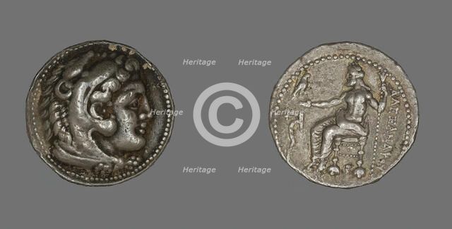 Tetradrachm (Coin) Portraying Alexander the Great, 336-323 BCE. Creator: Unknown.