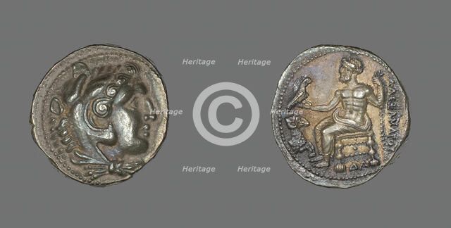 Tetradrachm (Coin) Portraying Alexander the Great, 336-323 BCE. Creator: Unknown.