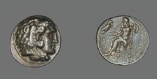 Tetradrachm (Coin) Portraying Alexander the Great, 356-323 BCE. Creator: Unknown