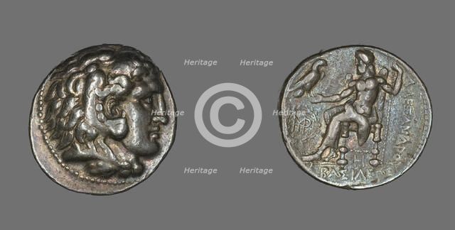 Tetradrachm (Coin) Portraying Alexander the Great, 356-323 BCE. Creator: Unknown.