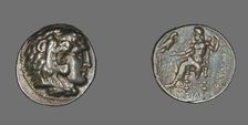 Tetradrachm (Coin) Portraying Alexander the Great, 356-323 BCE. Creator: Unknown