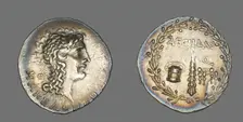 Tetradrachm (Coin) Portraying Alexander the Great, 92-88 BCE. Creator: Unknown