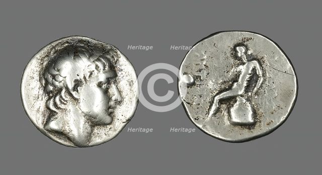 Tetradrachm (Coin) Portraying Antiochus I, II or III (?), 3rd-2nd century BCE. Creator: Unknown.