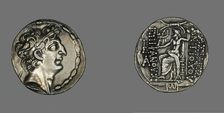 Tetradrachm (Coin) Portraying Emperor Antiochos VIII Grypos, 104-96 BCE, (121-96 BCE). Creator: Unknown