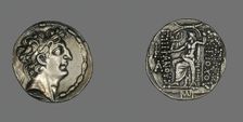 Tetradrachm (Coin) Portraying Emperor Antiochos VIII Grypos, 104-96 BCE, (121-96 BCE). Creator: Unknown
