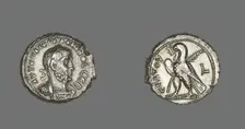 Tetradrachm (Coin) Portraying Emperor Gallienus, 261-262. Creator: Unknown