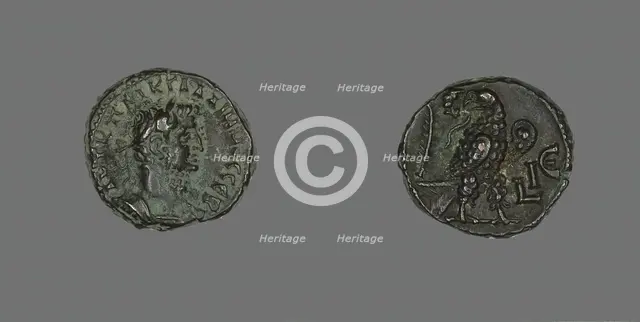 Tetradrachm (Coin) Portraying Emperor Gallienus, 267-268. Creator: Unknown.