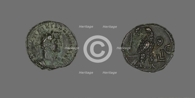 Tetradrachm (Coin) Portraying Emperor Gallienus, 267-268. Creator: Unknown.