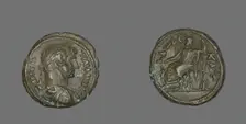 Tetradrachm (Coin) Portraying Emperor Hadrian, 117-138. Creator: Unknown