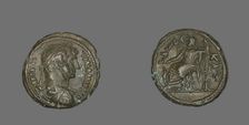 Tetradrachm (Coin) Portraying Emperor Hadrian, 117-138. Creator: Unknown