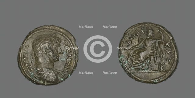 Tetradrachm (Coin) Portraying Emperor Hadrian, 117-138. Creator: Unknown.