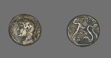 Tetradrachm (Coin) Portraying Emperor Hadrian, 136-137. Creator: Unknown