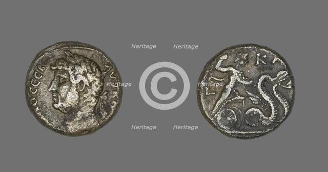 Tetradrachm (Coin) Portraying Emperor Hadrian, 136-137. Creator: Unknown.