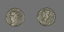 Tetradrachm (Coin) Portraying Emperor Nero, 67-68. Creator: Unknown