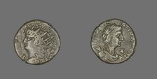 Tetradrachm (Coin) Portraying Emperor Nero, 67-68. Creator: Unknown