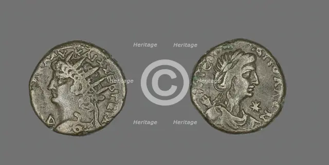 Tetradrachm (Coin) Portraying Emperor Nero, 67-68. Creator: Unknown.