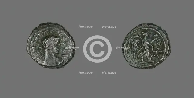 Tetradrachm (Coin) Portraying Emperor Probus, 279-280. Creator: Unknown.
