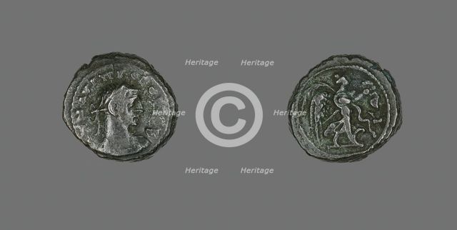 Tetradrachm (Coin) Portraying Emperor Probus, 279-280. Creator: Unknown.