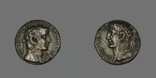 Tetradrachm (Coin) Portraying Emperor Tiberius, 32 CE. Creator: Unknown