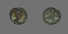Tetradrachm (Coin) Portraying Empress Salonina, 267-268. Creator: Unknown
