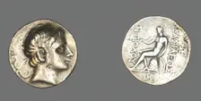 Tetradrachm (Coin) Portraying King Antiochus II Theos, 261-246 BCE. Creator: Unknown