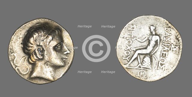 Tetradrachm (Coin) Portraying King Antiochus II Theos, 261-246 BCE. Creator: Unknown.