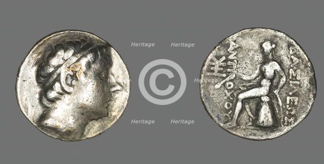 Tetradrachm (Coin) Portraying King Antiochus III The Great, 223-187 BCE. Creator: Unknown.