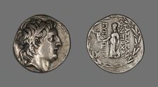 Tetradrachm (Coin) Portraying King Antiochus VII Euergetes Sidetes, 138-129 BCE. Creator: Unknown