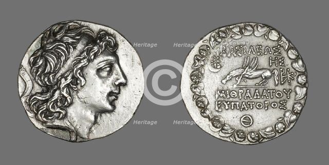 Tetradrachm (Coin) Portraying King Mithridates VI, 90-89 BCE, reign of Mithradates VI..., (120-63 BC Creator: Unknown.