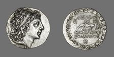 Tetradrachm (Coin) Portraying King Mithridates VI, 90-89 BCE, reign of Mithradates VI..., (120-63 BC Creator: Unknown