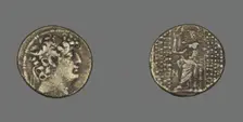 Tetradrachm (Coin) Portraying King Philippus I Philadelphus, 92-83 BCE. Creator: Unknown