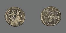 Tetradrachm (Coin) Portraying King Philippus I Philadelphus, 92-83 BCE. Creator: Unknown
