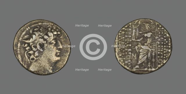 Tetradrachm (Coin) Portraying King Philippus I Philadelphus, 92-83 BCE. Creator: Unknown.