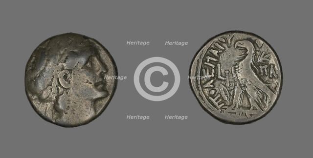 Tetradrachm (Coin) Portraying King Ptolemy, 367-284 BCE. Creator: Unknown.