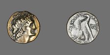 Tetradrachm (Coin) Portraying Ptolemy I, 176-175 BCE, Reign of Ptolemy VI (181-145 BCE). Creator: Unknown
