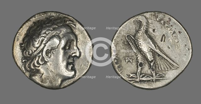 Tetradrachm (Coin) Portraying Ptolemy I Soter, 305-284 BCE and later. Creator: Unknown.