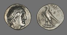 Tetradrachm (Coin) Portraying Ptolemy I Soter, 305-284 BCE and later. Creator: Unknown