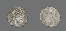 Tetradrachm (Coin) Portraying Philip Philadelphus, 92-83 BCE. Creator: Unknown